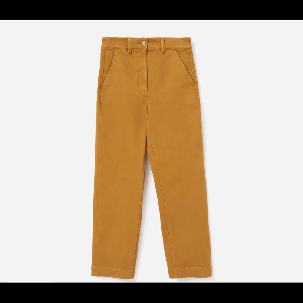 NWOT Everlane Straight Leg Crop in golden brown